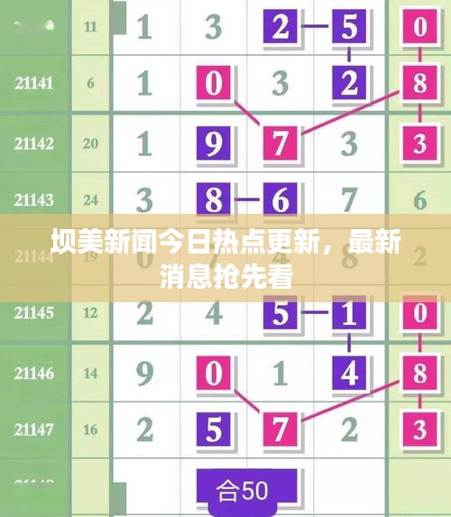 坝美新闻今日热点更新，最新消息抢先看