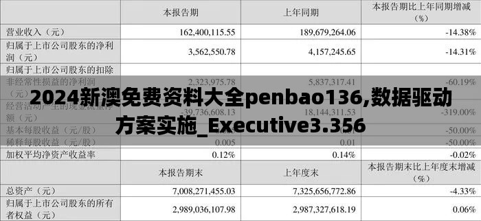 2024新澳免费资料大全penbao136,数据驱动方案实施_Executive3.356