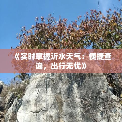 《实时掌握沂水天气：便捷查询，出行无忧》