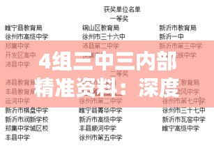 4组三中三内部精准资料：深度挖掘备考策略的宝藏