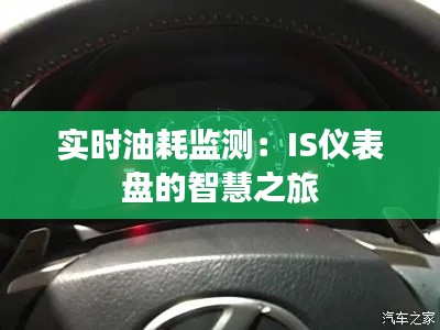 实时油耗监测：IS仪表盘的智慧之旅