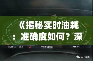 《揭秘实时油耗：准确度如何？深度解析》