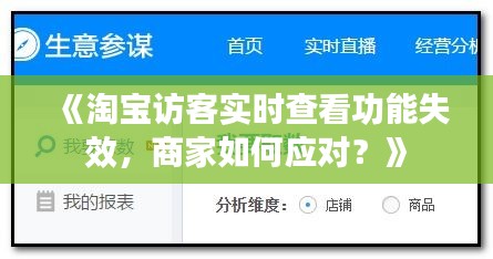 《淘宝访客实时查看功能失效，商家如何应对？》