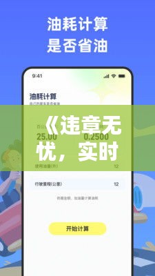 《违章无忧，实时监控，一键下载违章查询软件》