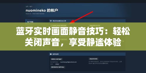 蓝牙实时画面静音技巧：轻松关闭声音，享受静谧体验