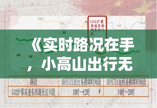 《实时路况在手，小高山出行无忧——今日小高山路况详析》