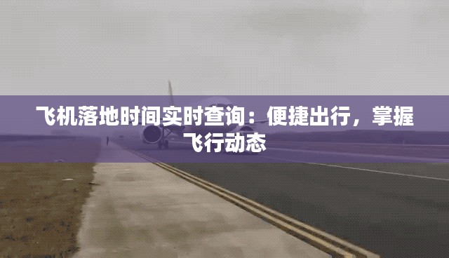 飞机落地时间实时查询：便捷出行，掌握飞行动态