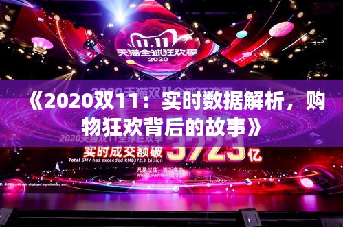 《2020双11：实时数据解析，购物狂欢背后的故事》