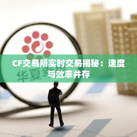 CF交易所实时交易揭秘：速度与效率并存