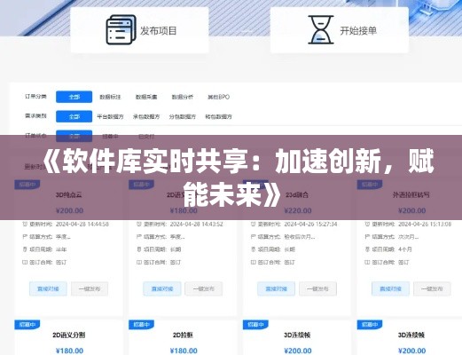 《软件库实时共享：加速创新，赋能未来》