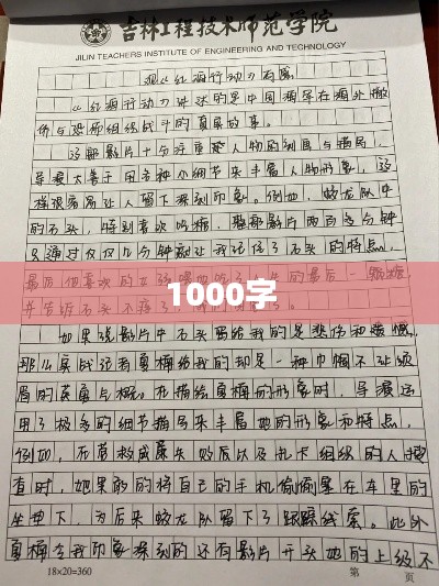 1000字