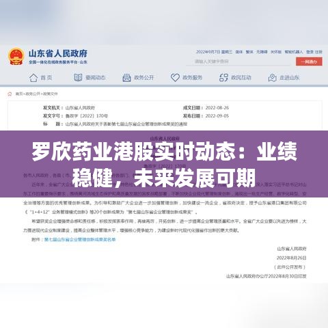 罗欣药业港股实时动态：业绩稳健，未来发展可期