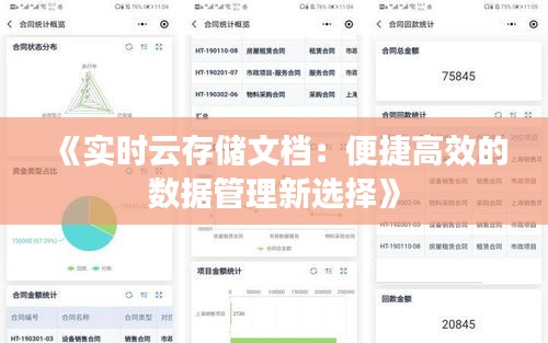 《实时云存储文档：便捷高效的数据管理新选择》