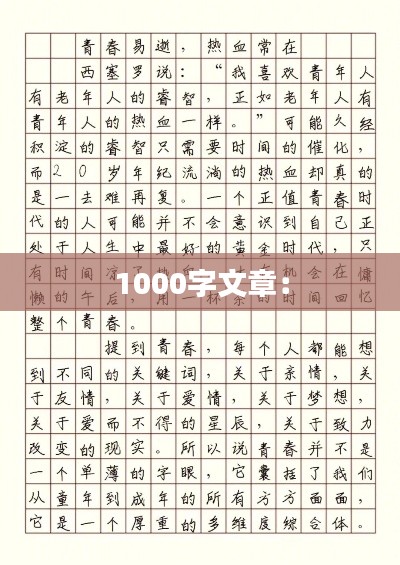 1000字文章：