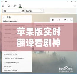 苹果版实时翻译看剧神器下载攻略，轻松跨越语言障碍！