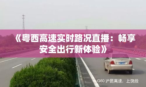 《粤西高速实时路况直播：畅享安全出行新体验》