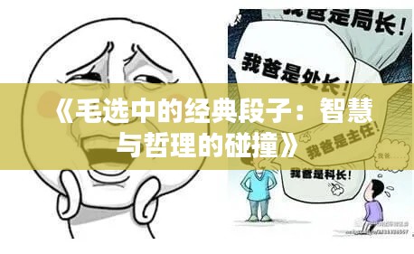 《毛选中的经典段子：智慧与哲理的碰撞》