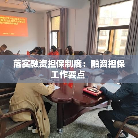 落实融资担保制度：融资担保工作要点 