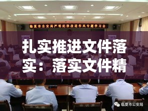 扎实推进文件落实：落实文件精神简报 