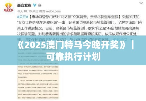 《2025澳门特马今晚开奖》｜可靠执行计划