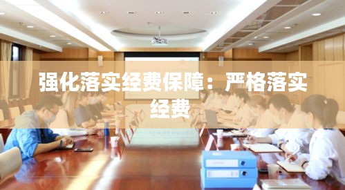 强化落实经费保障：严格落实经费 