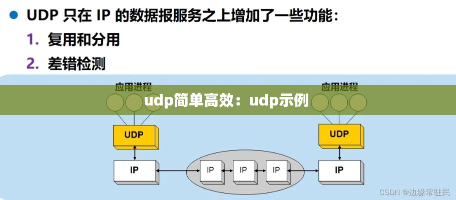 udp简单高效：udp示例 