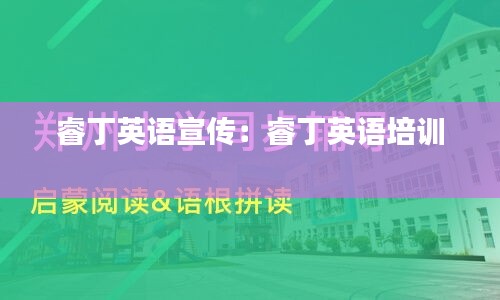 睿丁英语宣传：睿丁英语培训 