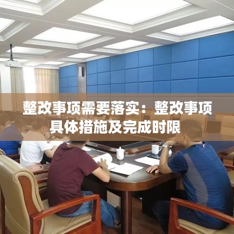 整改事项需要落实：整改事项具体措施及完成时限 