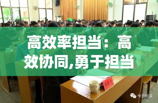 高效率担当：高效协同,勇于担当 