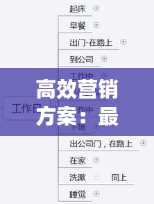 高效营销方案：最牛营销方案 