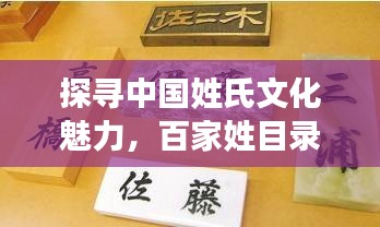 探寻中国姓氏文化魅力，百家姓目录尽在百度！