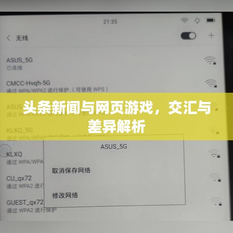 头条新闻与网页游戏，交汇与差异解析