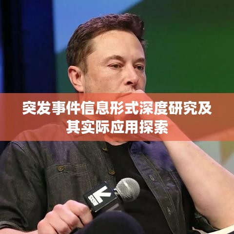 突发事件信息形式深度研究及其实际应用探索