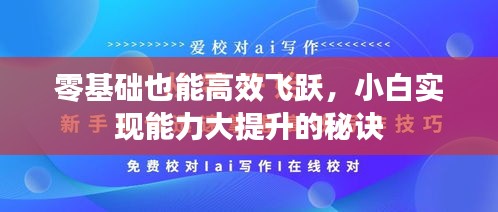 零基础也能高效飞跃，小白实现能力大提升的秘诀