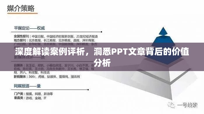 深度解读案例评析，洞悉PPT文章背后的价值分析