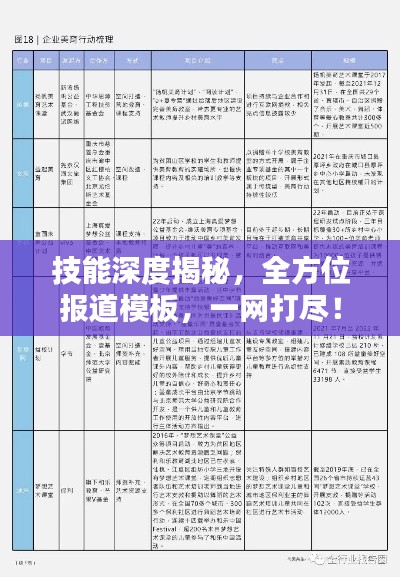 技能深度揭秘，全方位报道模板，一网打尽！