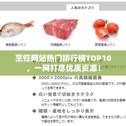 烹饪网站热门排行榜TOP10，一网打尽优质资源！