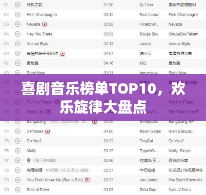 喜剧音乐榜单TOP10，欢乐旋律大盘点