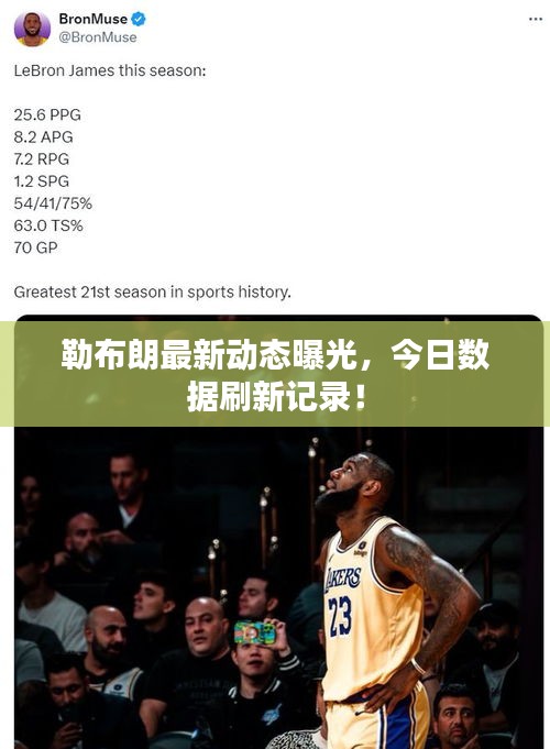 勒布朗最新动态曝光，今日数据刷新记录！