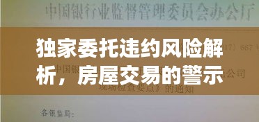 独家委托违约风险解析，房屋交易的警示与应对之道