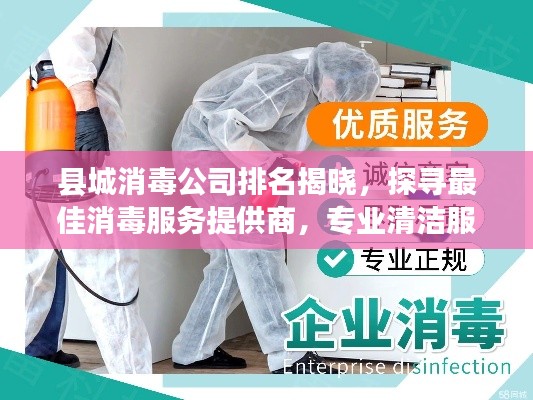 县城消毒公司排名揭晓，探寻最佳消毒服务提供商，专业清洁服务一览无余！